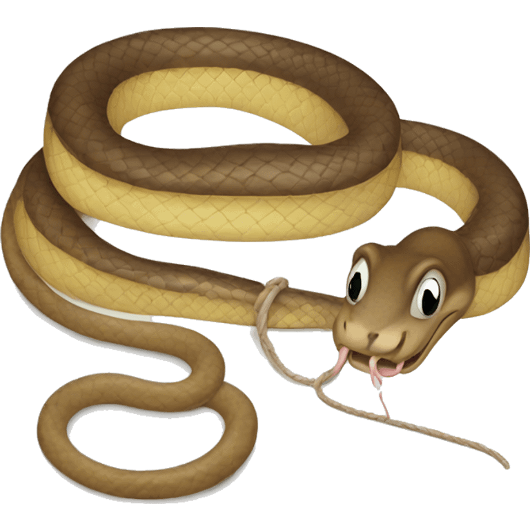 a snake in a mouse trap emoji