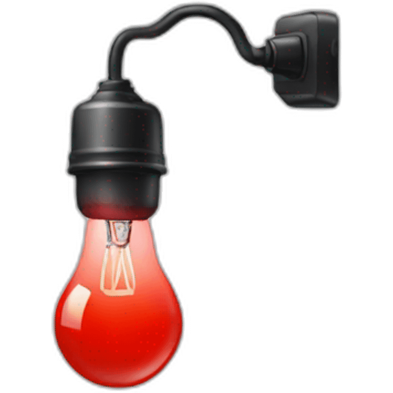 red light bulb emoji emoji