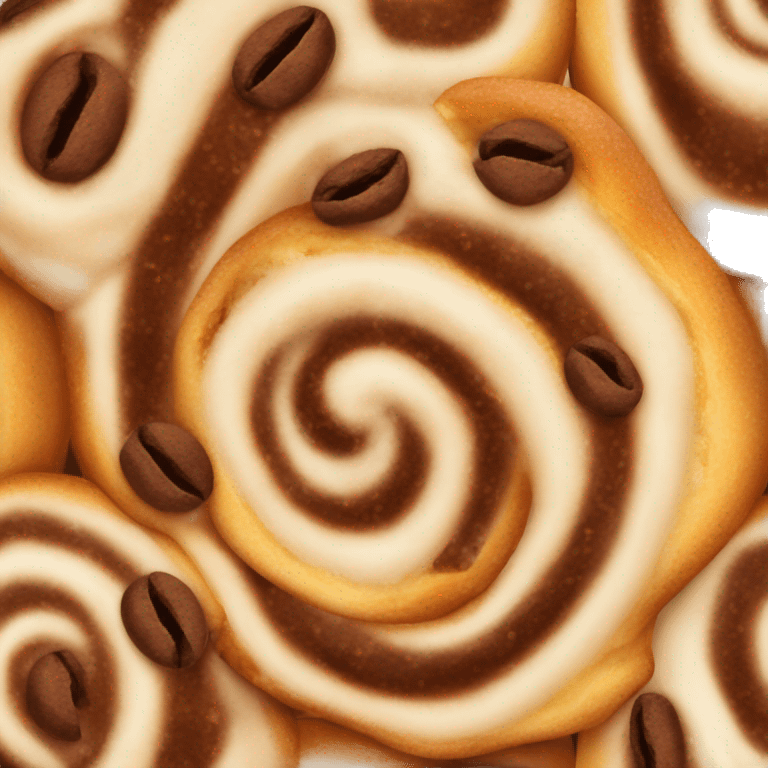 Coffe cinnamon roll  emoji