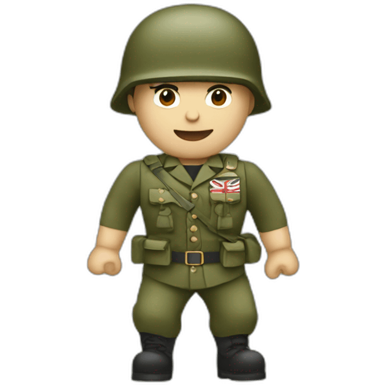 British army striking forward emoji