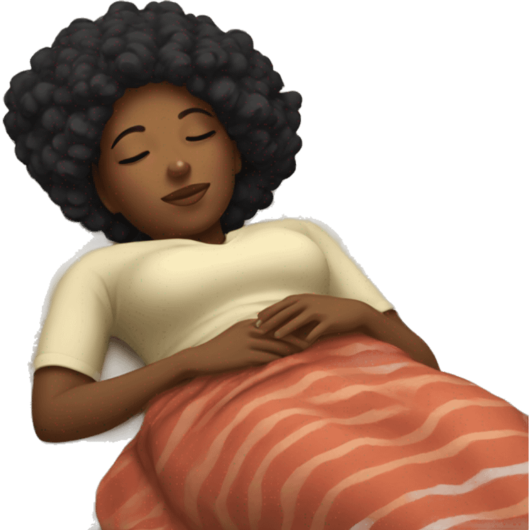 Black women napping  emoji