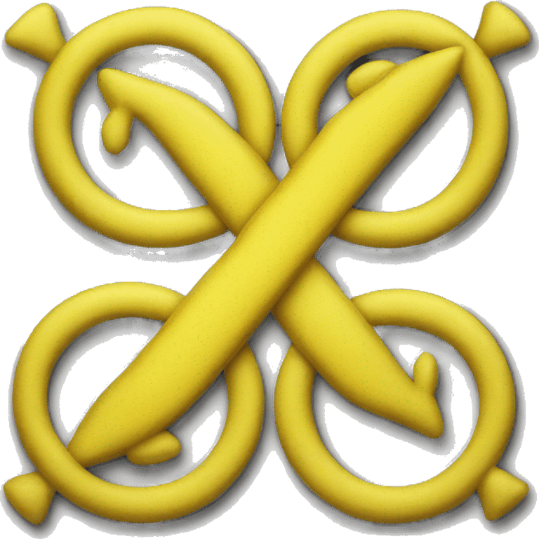 Yellow Gemini symbol  emoji