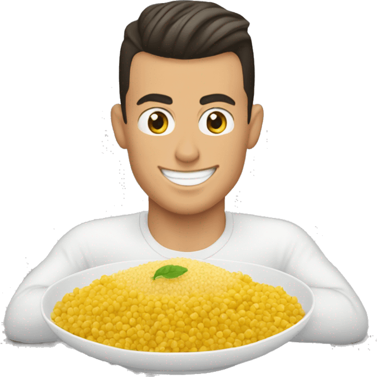 Cristiano Ronaldo qui mange du couscous  emoji