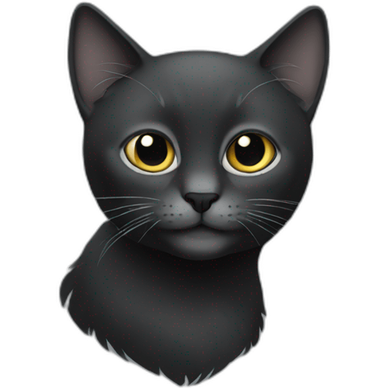 black-cat-grey emoji