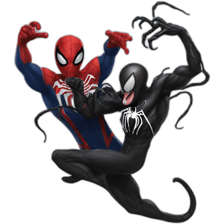 venom with spiderman emoji