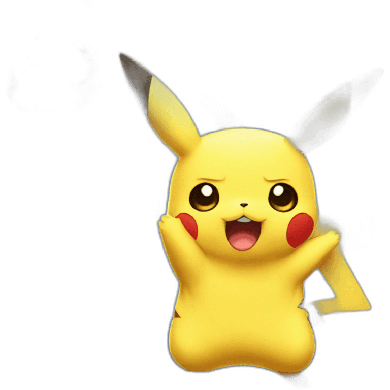 Pikachu cries and refuses emoji