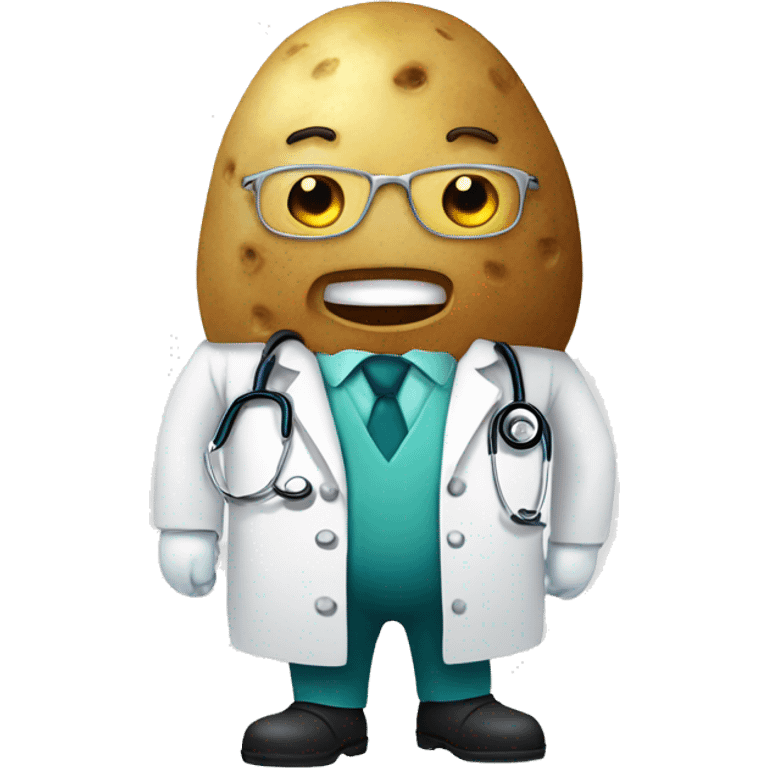 Potato act like a doctor emoji