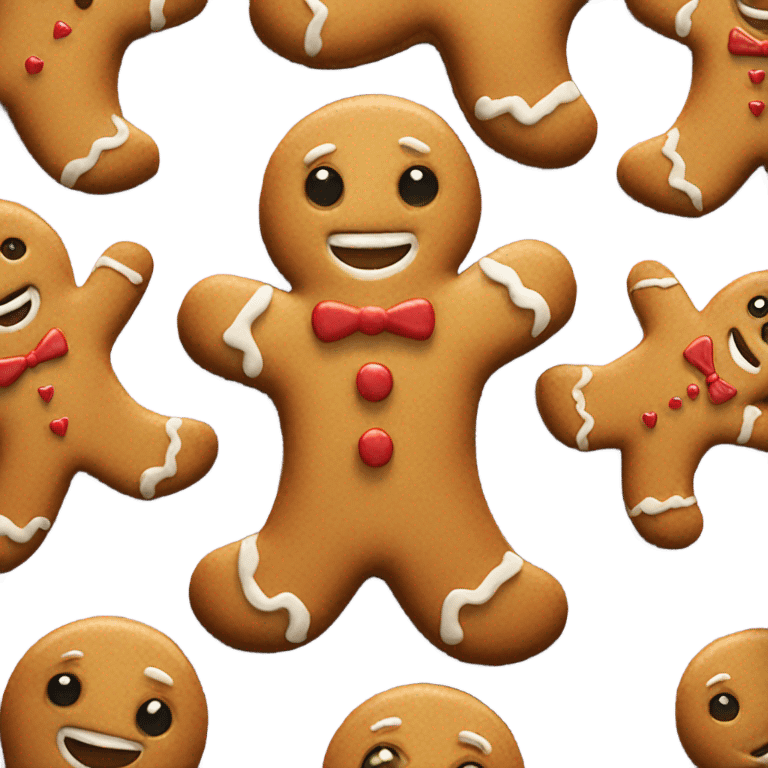 gingerbread man cookie emoji