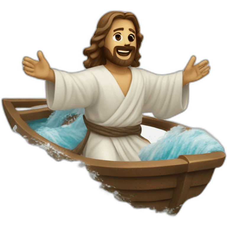 jesus cruising the waves emoji