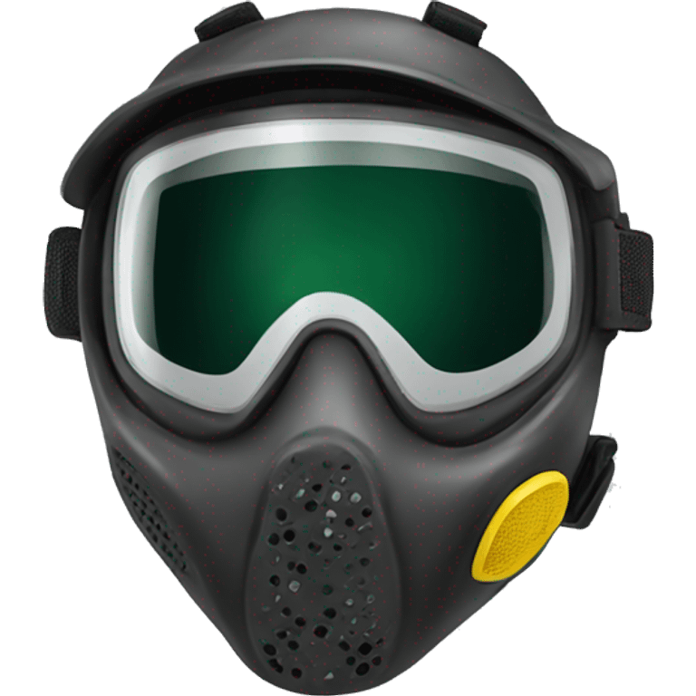 Realistic paintball mask isolated  emoji