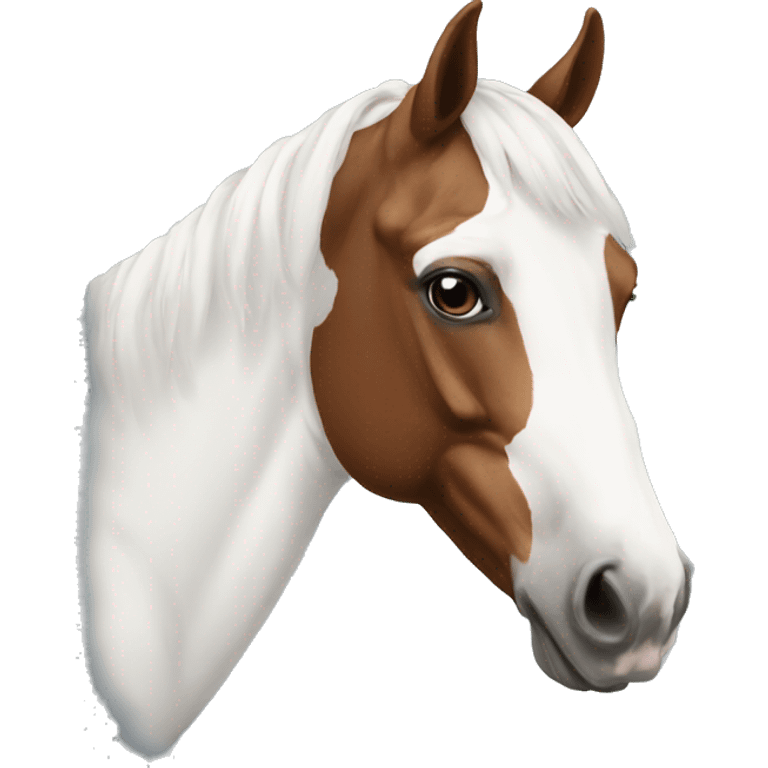 a paint horse head emoji