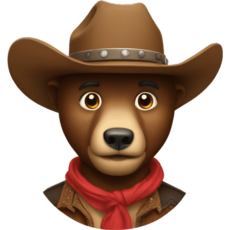 Bear cowboy emoji