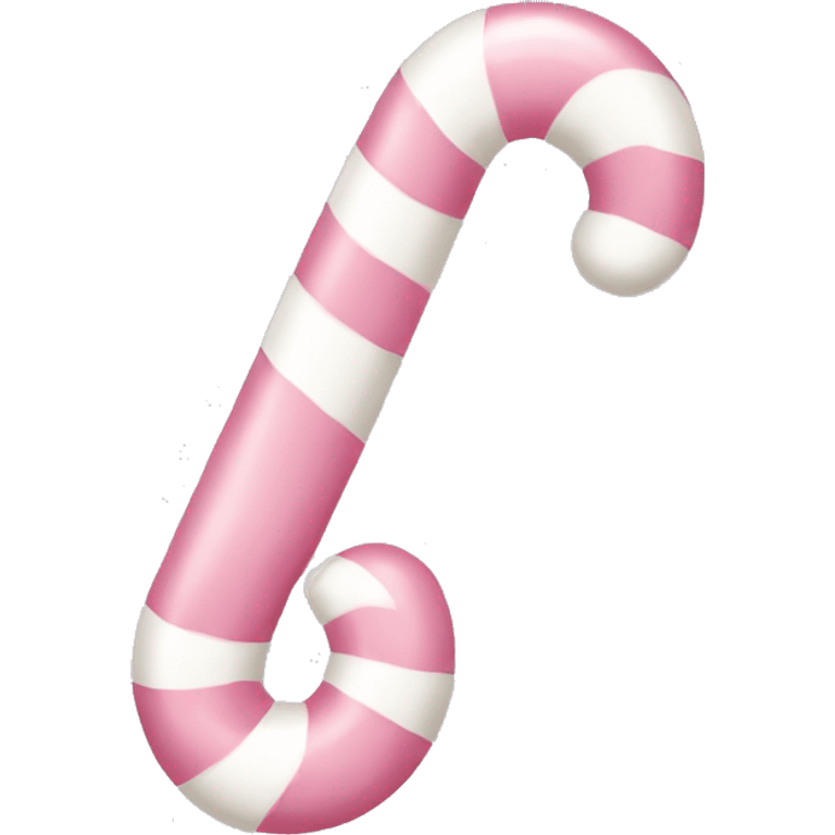 light pink and white candy cane emoji