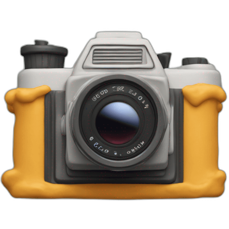 Plasticine slr film camera emoji