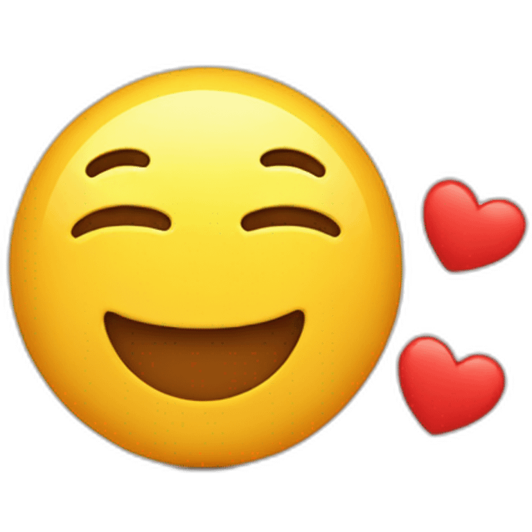 Chat avec un coeur emoji