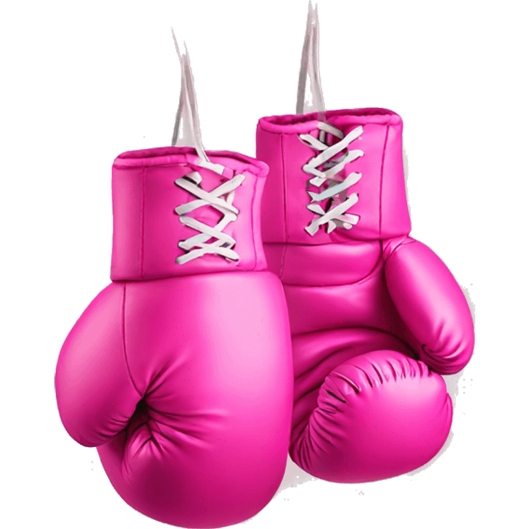 Pink boxing gloves  emoji