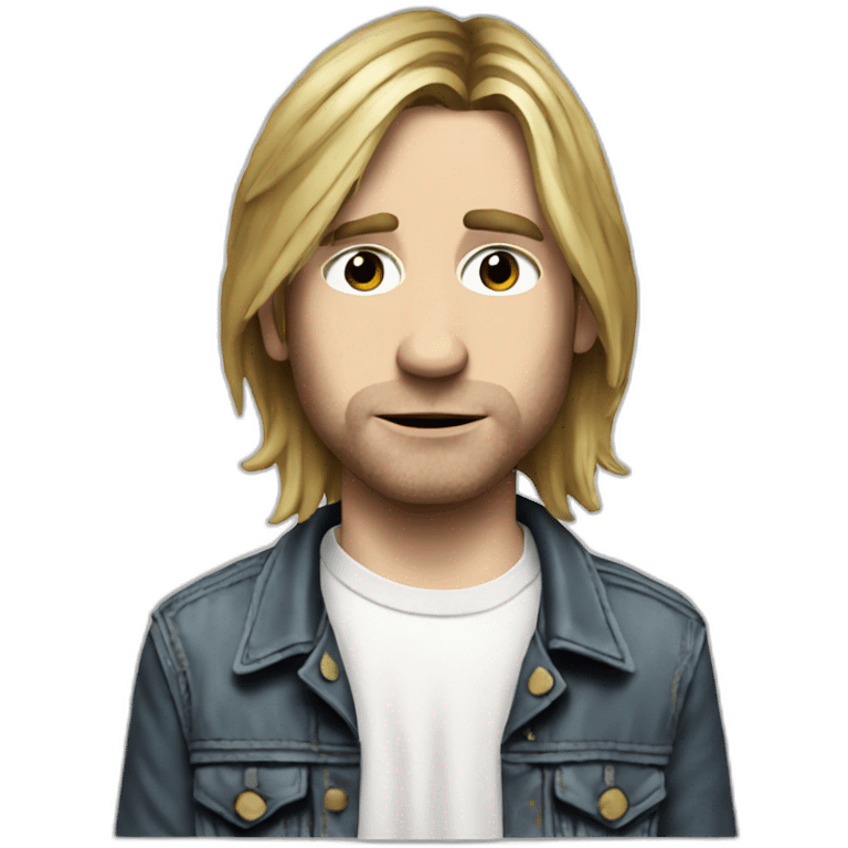 Kurt Cobain playig emoji