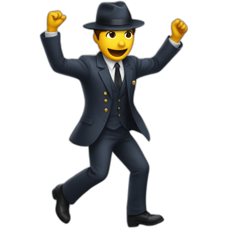 detective dancing at party emoji