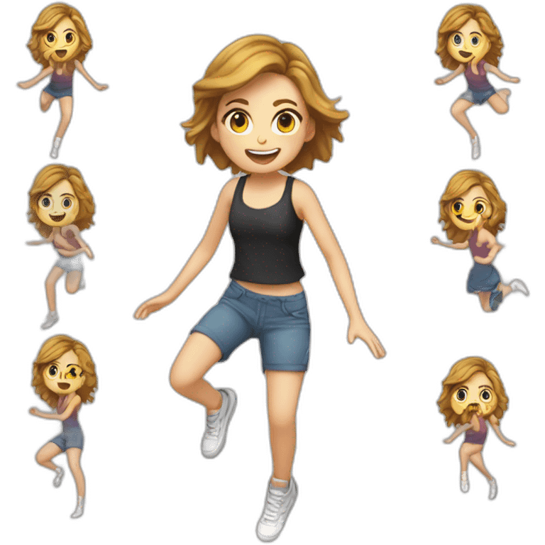 Liana liberato jumping emoji