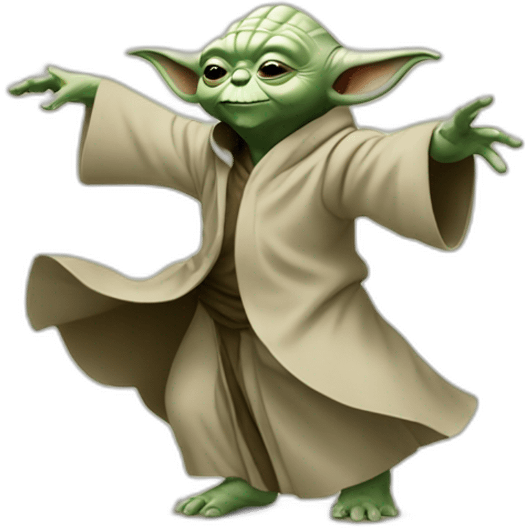 Yoda dancing in paris emoji