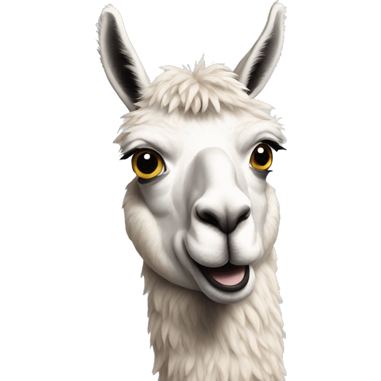 confused llama emoji