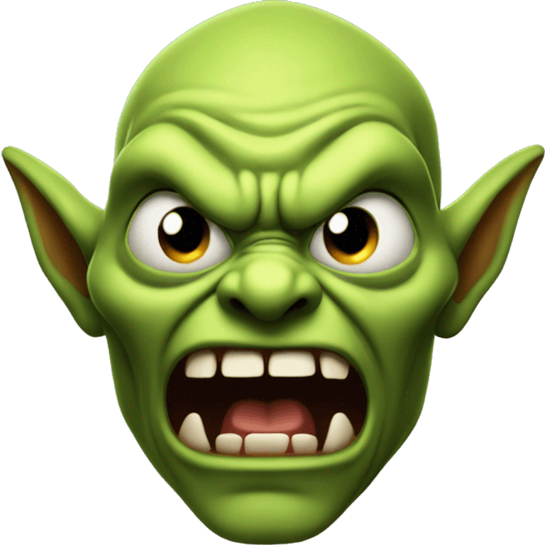 angry goblin screaming emoji