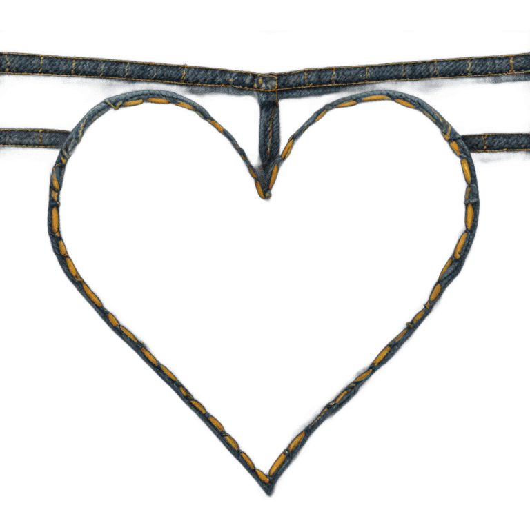 denim heart  emoji