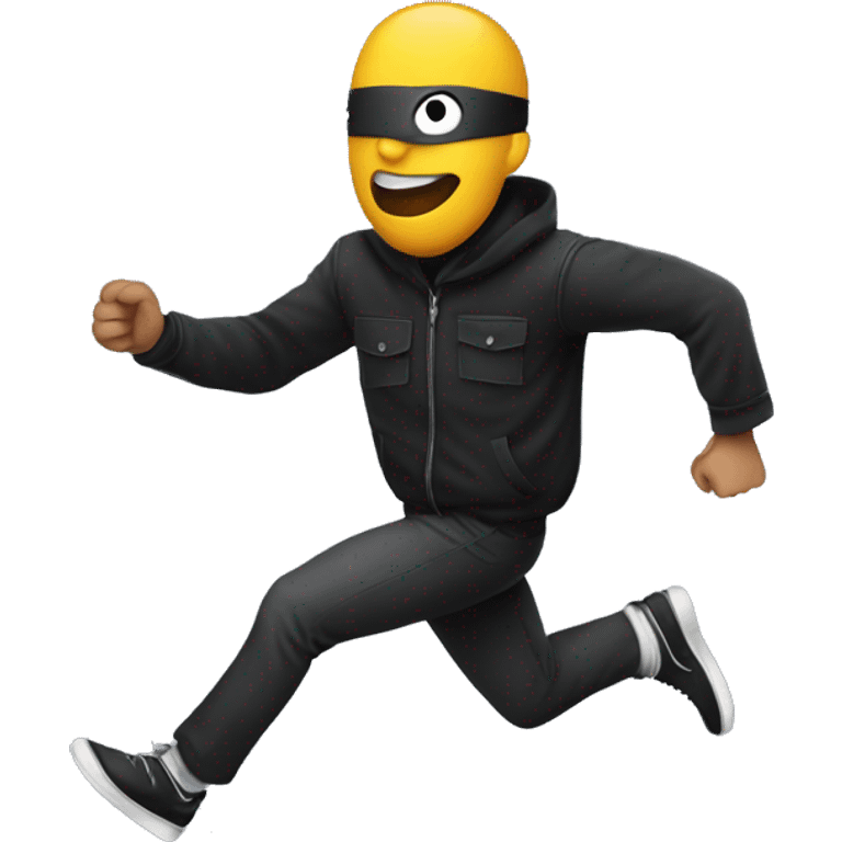 Running from robber emoji