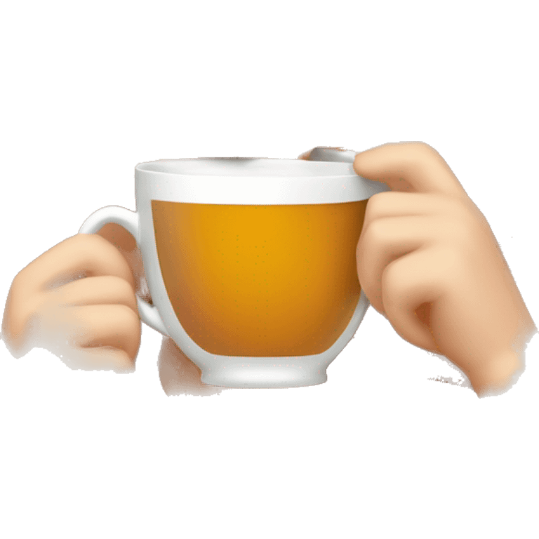 ginger girl drinking buble tea emoji