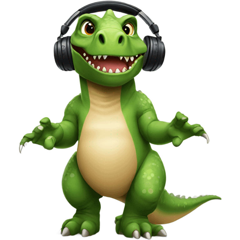 dj dinosaur emoji