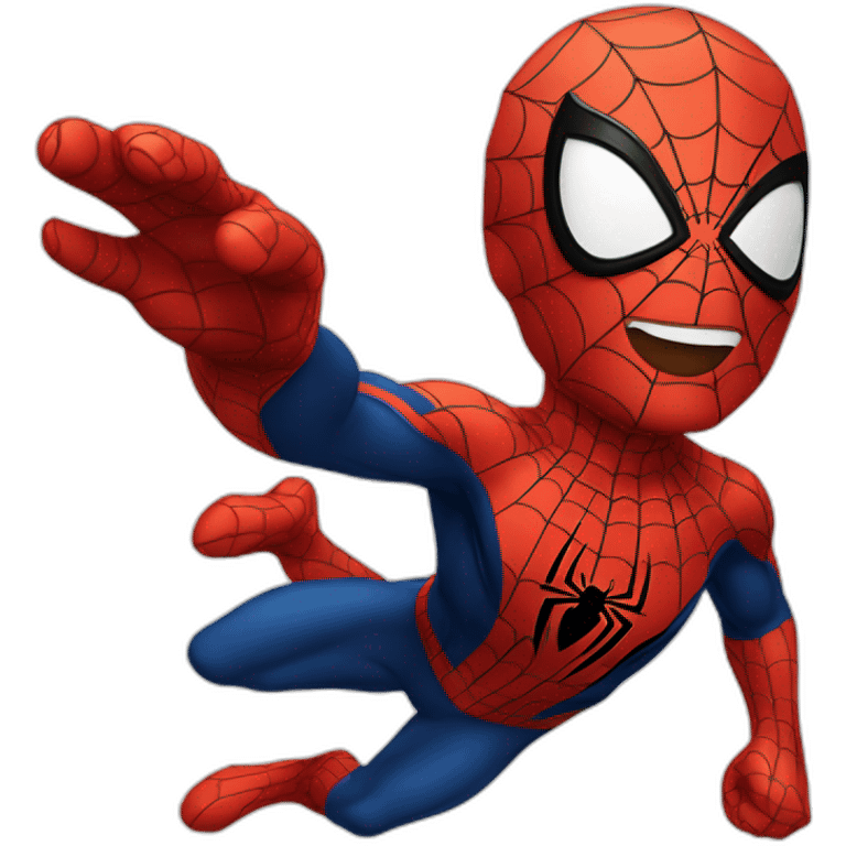 Spiderman white avec le pouce en l’air ios emoji