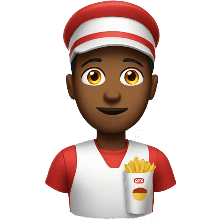 fast food worker emoji