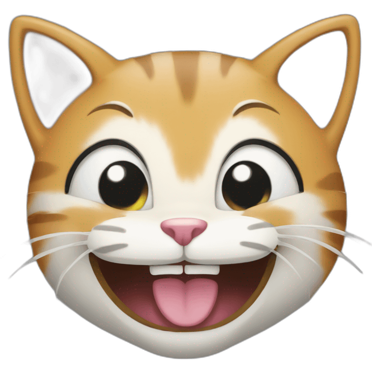 Laughing cat emoji