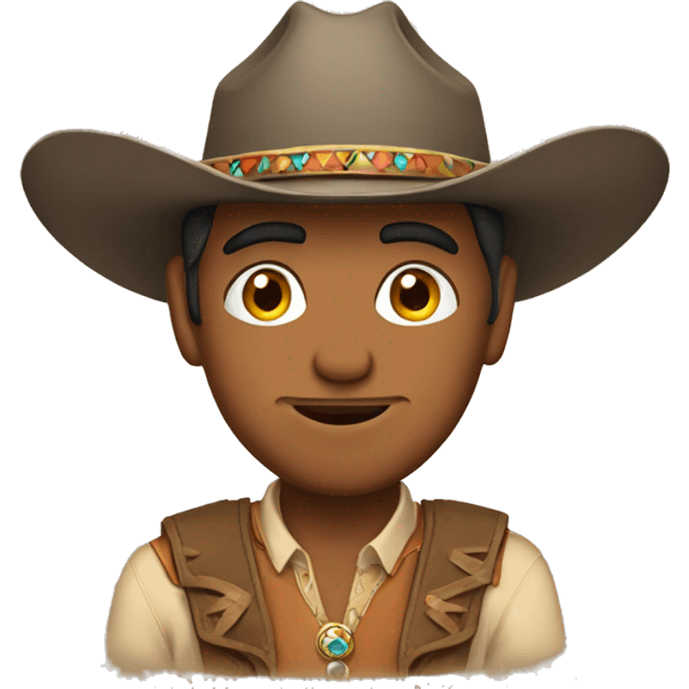 Indian with cowboy hat emoji