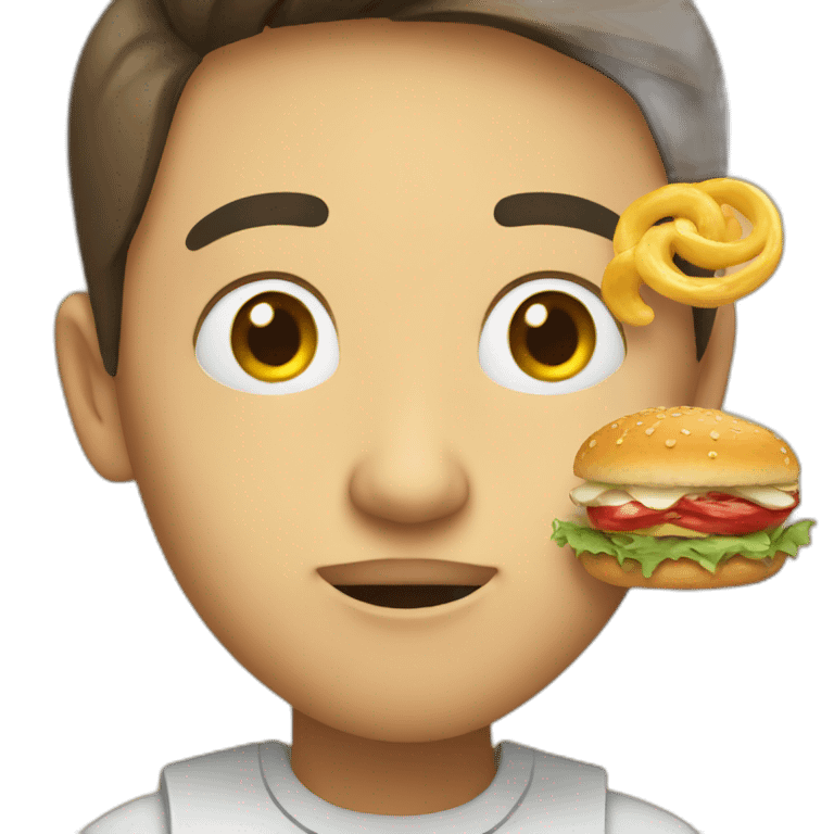 person thinks of food emoji