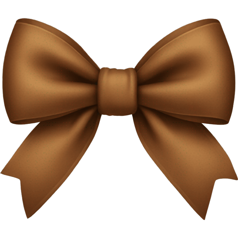 Brown bow emoji