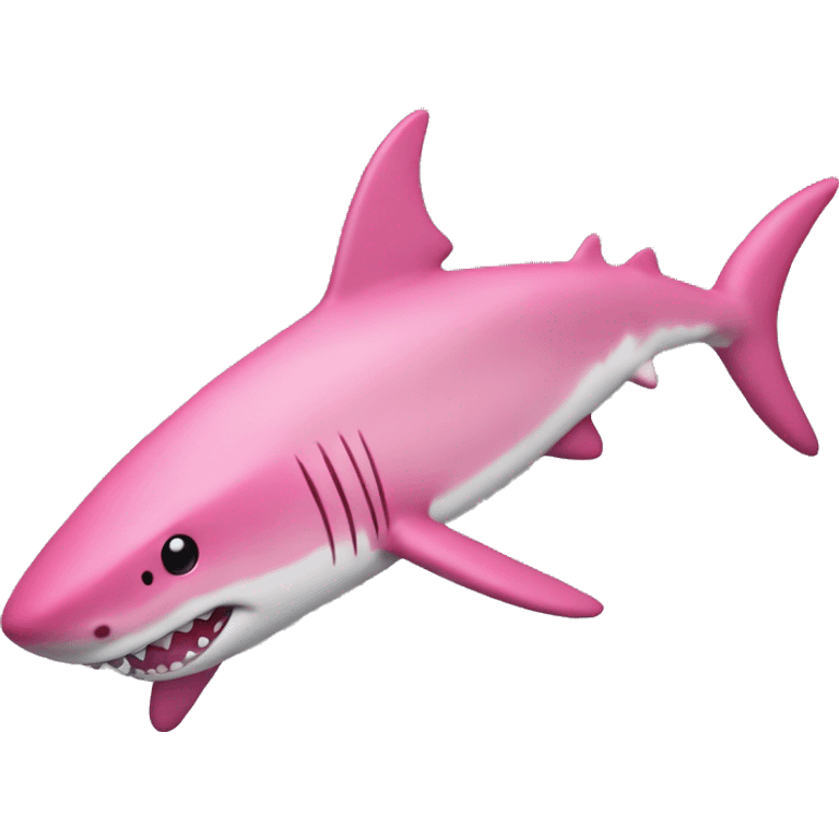 Pink shark emoji