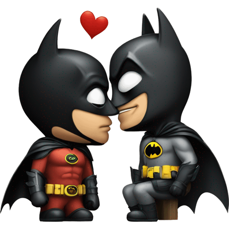 batman kissing robin emoji