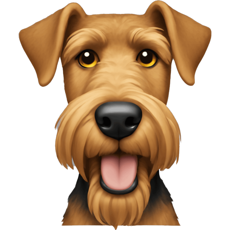 An airedale terrier dog emoji