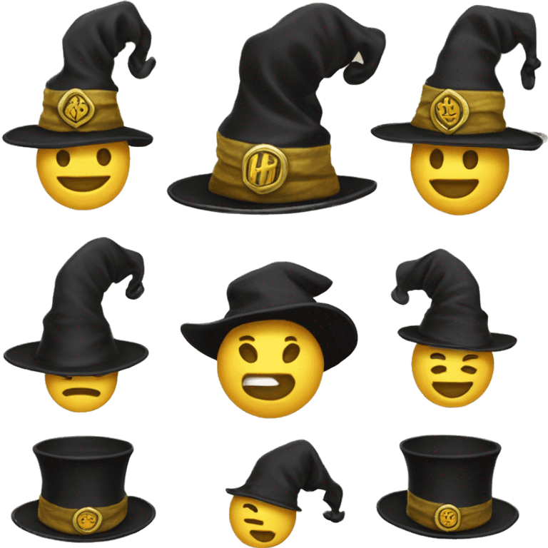 magican hat hufflepuff emoji