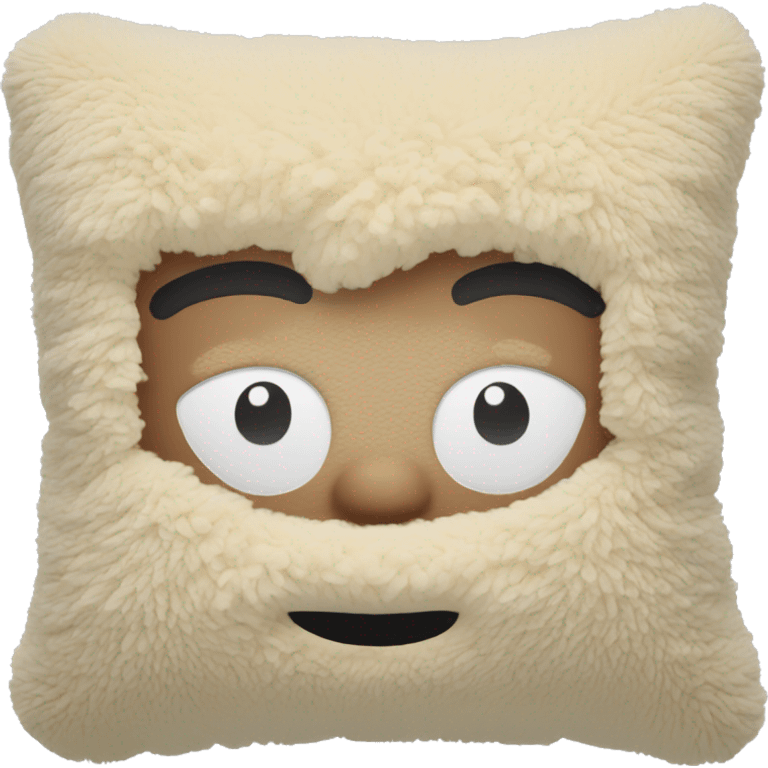 beige sherpa pillow emoji