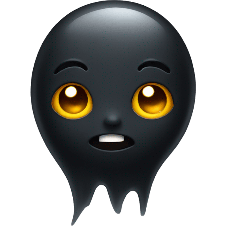 cute black ghost emoji