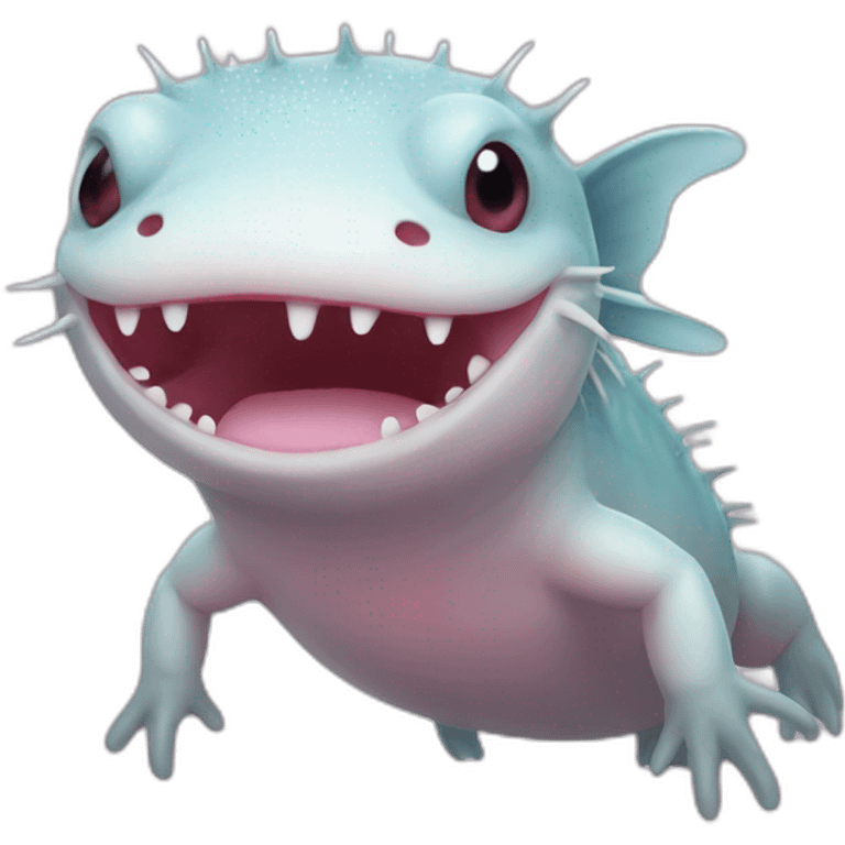 smiling axolotl emoji