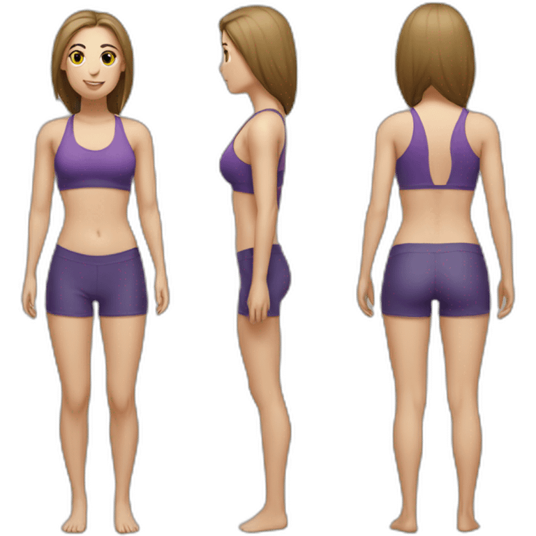 glute woman caucasian emoji