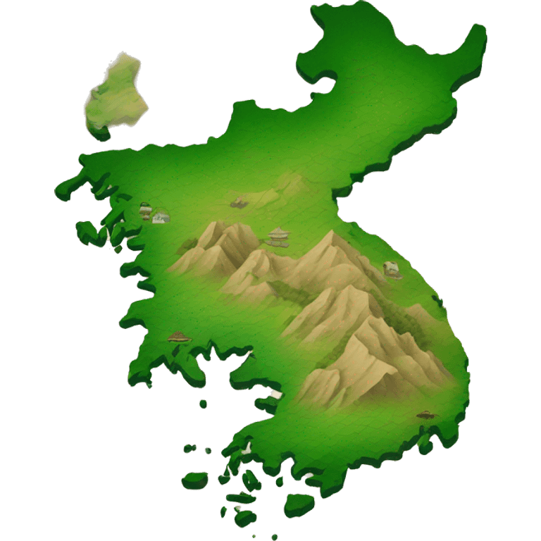 south korea map emoji