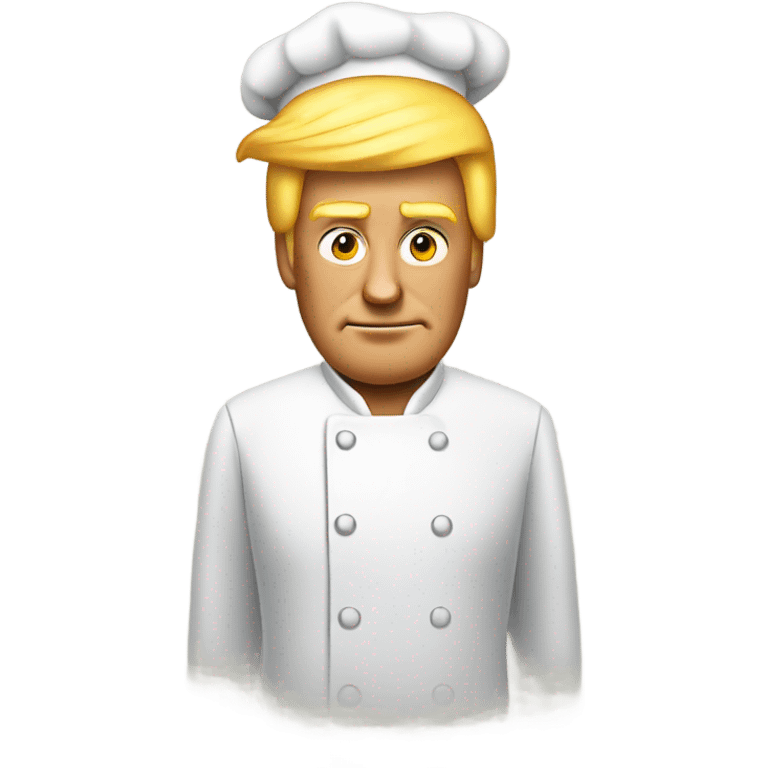 Donald Trump as a fry cook emoji