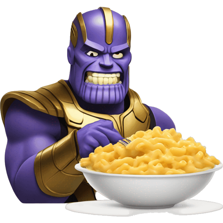 thanos eating mac and cheese emoji