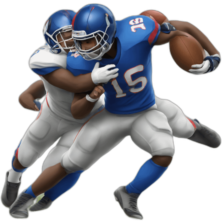 Football player being tackled emoji