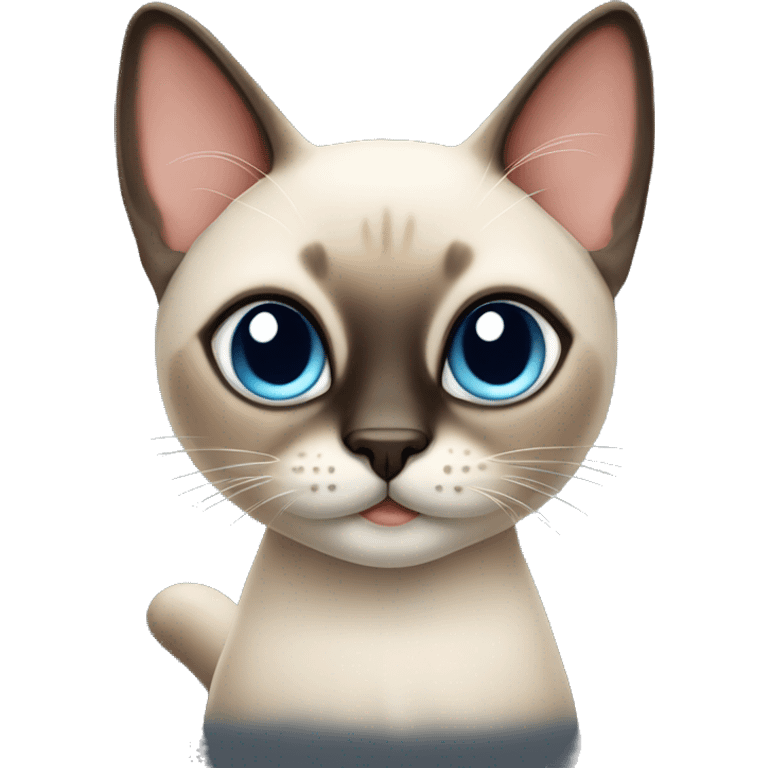 Cute Siamese cat  emoji