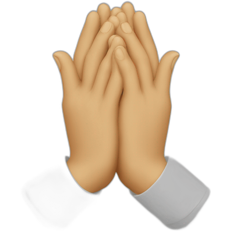 Pray hands front emoji